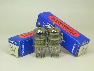 ECC85 TUNGSRAM NOS MATCHED PAIR AMPLITREX TESTED STRONG  