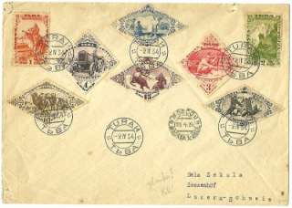 Russia TANNU TUVA Cover Switzerland via MOSCOW 1934 ORIGINAL PostMark 