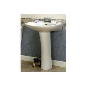 Barclay Devon? Vitreous China Pedestal Lavatory with 8 Widespread 3 