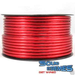 AWG Gauge Red Tsunami OFC Power Wire Cable   Per 5 Ft  
