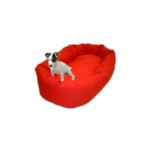  Bagel Dog Bed Fabric Red, Size Large (31 x 48) Pet 