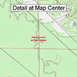  USGS Topographic Quadrangle Map   Walnut Grove 