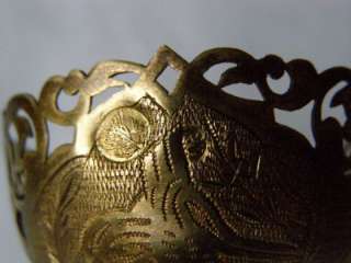 19th C Ottoman/Turkish vermeil silver pair coffe cups  