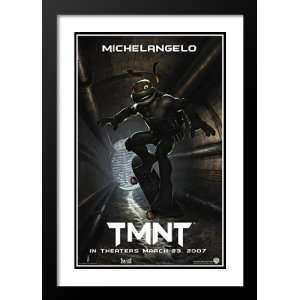  TMNT 32x45 Framed and Double Matted Movie Poster   Style F 