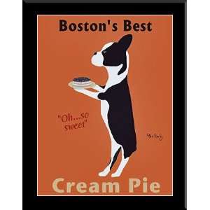  Ken Bailey Bostons Best Cream Pie FRAMED ART 26x32 
