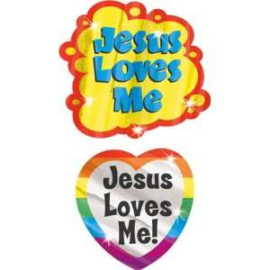  Jesus Loves Me Foil Bright Stickers Toys & Games