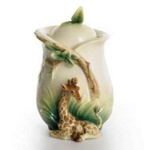 Franz Porcelain ENDLESS BEAUTY GIRAFFE SUGAR JAR  