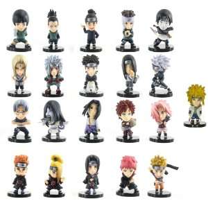  Naruto Heros Chara Pedia Trading Figures   Set of 20 Toys 