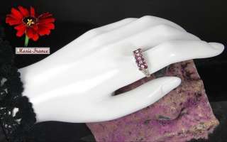 Lovely estate ring with 1.7 carats of natural rubies rings M F  