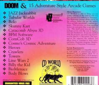 Doom & 15 Adventure Style Arcade Games PC CD classics  