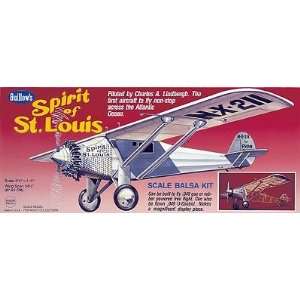  Guillow Wingspan Spirit of St. Louis Balsa Wood it Toys & Games