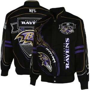  NFL Baltimore Ravens On Fire Jacket Small Sports 
