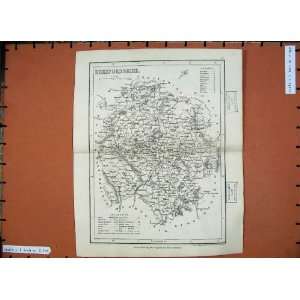  1846 Dugdales Maps Herefordshire England Hereford