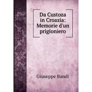   Da Custoza in Croazia Memorie dun prigioniero Giuseppe Bandi Books