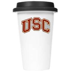  USC Ceramic Travel Cup (Black Lid)