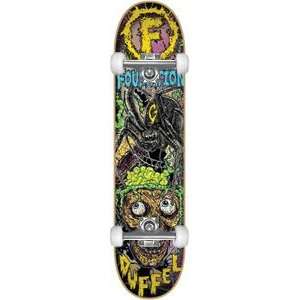  Foundation Duffel Skull Poppin Complete Skateboard   8.25 
