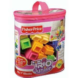   Fisher Price TRIO Junior My First Blocks   Pastel Colors Toys & Games