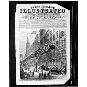   New York, covered elevated railway Dr. RH Gilbert 1871