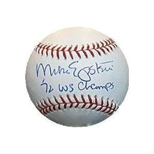 Mike Epstein autographed Baseball inscription 1972 W.S. Champs  