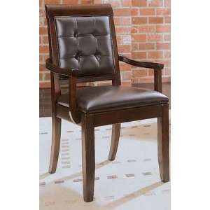   Drew Tribecca Leather Upholstered Arm ChairSet of 2