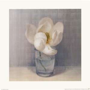 Single White Magnolia Finest LAMINATED Print Danhui Nai 