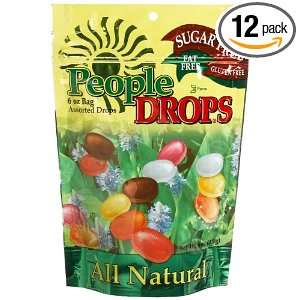 People Drops Assorted (11 Flavors) Drops, 6 Ounce Pouches (Pack of 12 