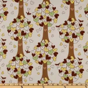  44 Wide Chirp Heart Tree Leaf Fabric By The Yard Arts 
