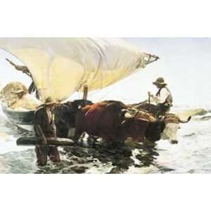  Joaquin Sorolla   Retour de la Peche Halage de la Barque Beauty