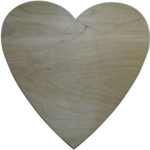  Unfinished Wood Baltic Birch Plaque, Heart Everything 