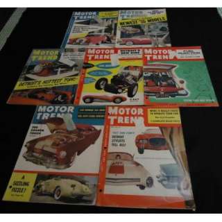 LOT 1954 MOTOR TREND Car Magazines RACING HOT RODS  