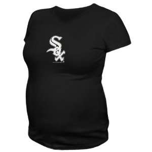 Chicago White Sox Ladies Black Moms Maternity T shirt  