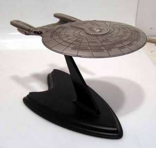 Star Trek Franklin Mint  Enterprise 1701 D Pewter Ship  