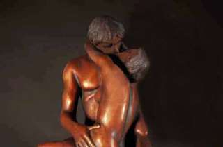 The Kiss   Rodin Real Bronze Sculpture Free Ship  