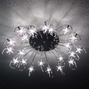   Contemporary 21 Light Ceiling Chandelier, 21 Stars