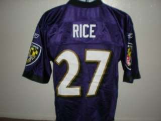   IRREGULAR Ray Rice #27 Baltimore Ravens MENS Medium Reebok Jersey TRE