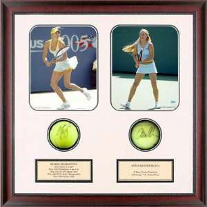 Maria Sharapova and Anna Kournikova Dual Autographed Tennis Ball 