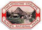 Glacier National Park Vintage Style Travel Decal / Vinyl Sticker 