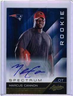 2011 Absolute MARCUS CANNON RC AUTO /299 #186 PATRIOTS TCU  