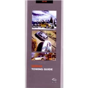  2003 2004 NISSAN Towing Guide Sales Brochure Book 