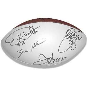   Curtain Autographed Wilson White Panel Football