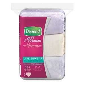 Depend for Women Colors & Prints Extra Absorbency Underwear Small 
