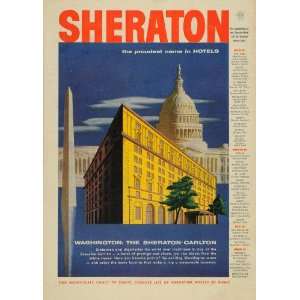   Capital Sheraton Carlton Hotel   Original Print Ad