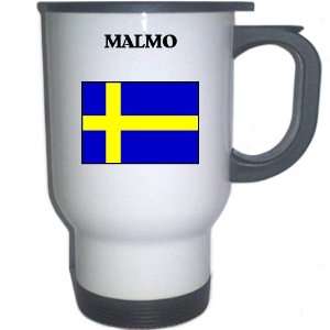Sweden   MALMO White Stainless Steel Mug