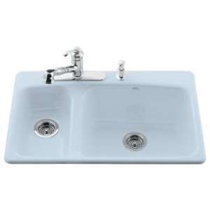 Kohler Lakefield Self Rimming Kitchen Sink With 3 Hole Faucet Drilling 