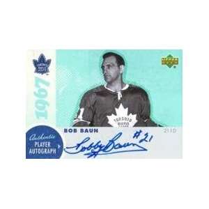 Bobby Baun Autographed/Hand Signed 1967 Leafs Card (BB2 