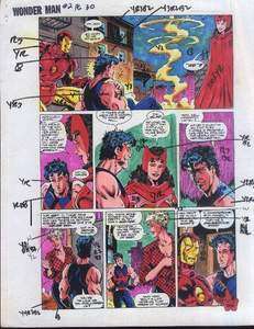   COMIC BOOK COLOR GUIDE ART 2 PAGE 30 AVENGERS/IRON MAN +  
