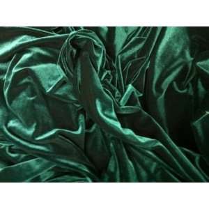  Hunter Green Stretch Velvet Fabric 60 By the Yard Arts 