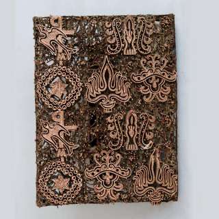 Batik Copper Chop Hand Stamp Tjap Catholic Symbol oa56  