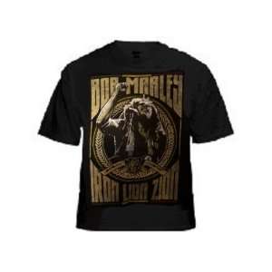  Bob Marley Iron Lion Zion XL Black T Shirt Everything 