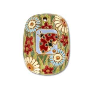   Rectangle Pendant   Spring Blooms and Ladybug Arts, Crafts & Sewing